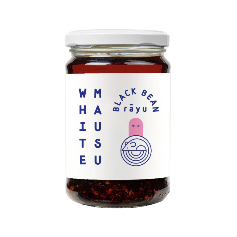 White Mausu Black Bean Rayu Sauce