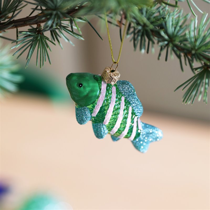 &Klevering Ornament Guppy Blue/Green