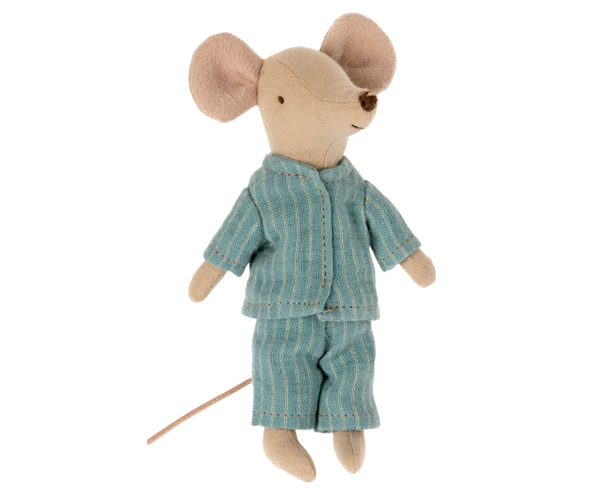 Maileg Big Sister and Big Brother Mouse Pyjamas Set