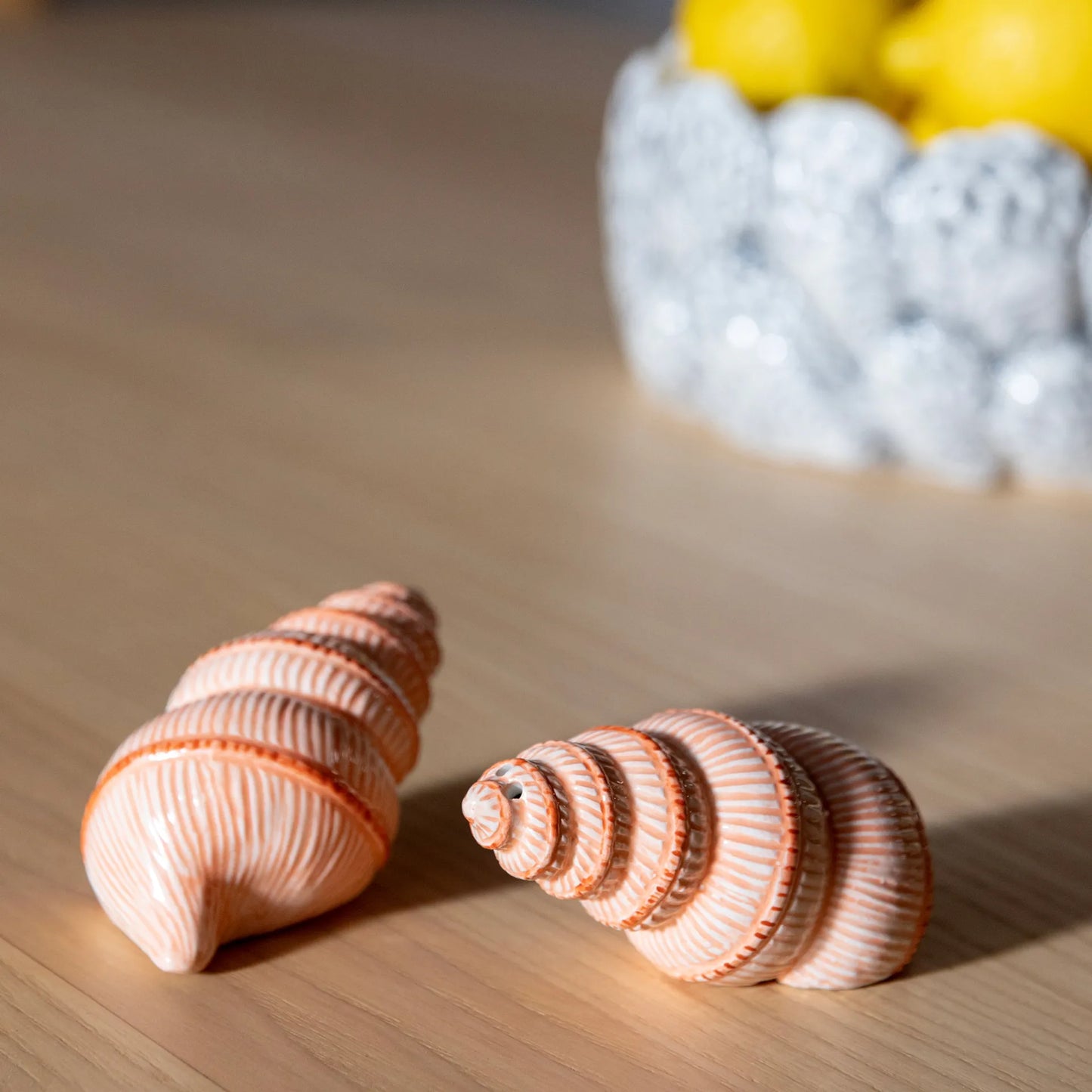 &Klevering Shell Salt & Pepper Shaker Set