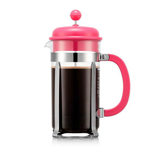 BODUM coffee maker 8 cup in bubblegum pink colour 