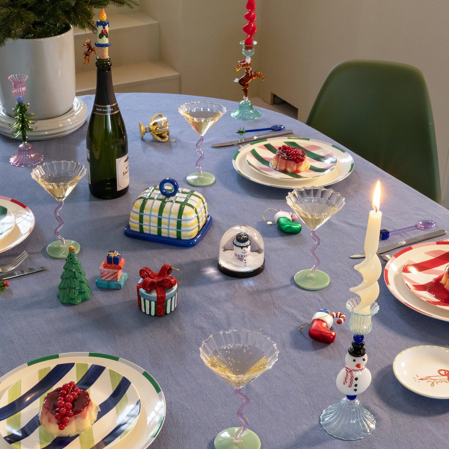 &Klevering Ornament Christmas Stocking Red