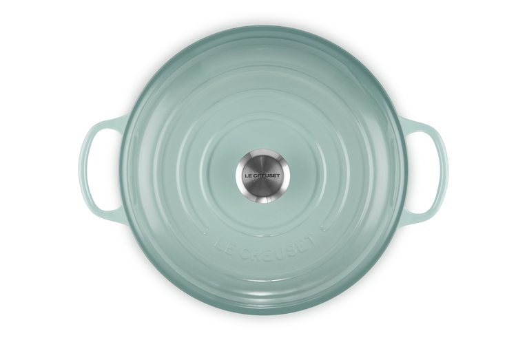 Le Creuset Cast Iron Shallow Casserole 30cm Sea Salt