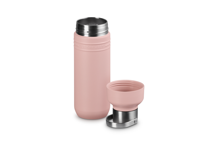Le Creuset Insulated Water Bottle 500ML Shell Pink
