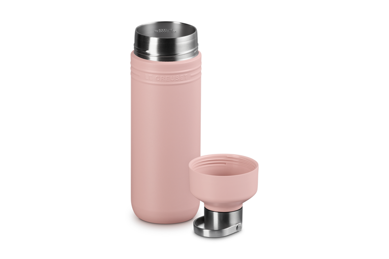 Le Creuset Insulated Water Bottle 1L Shell Pink