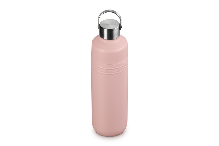Le Creuset Insulated Water Bottle 1L Shell Pink