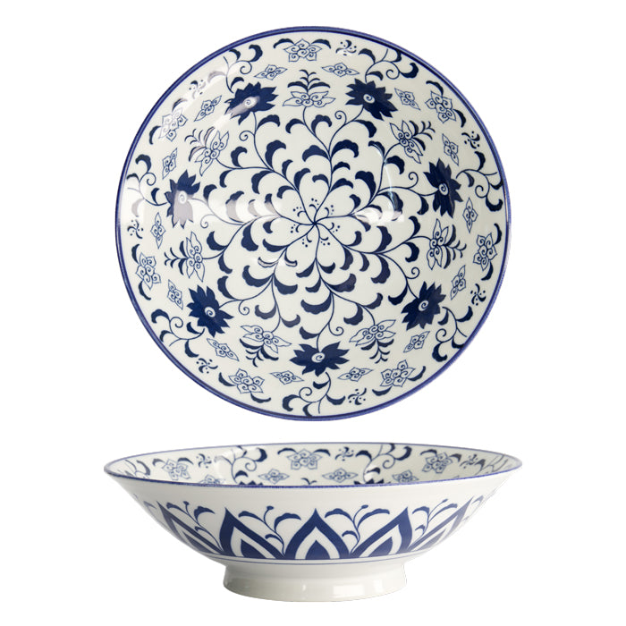 Tokyo Design Studio Ramen Bowl in Blue Botan