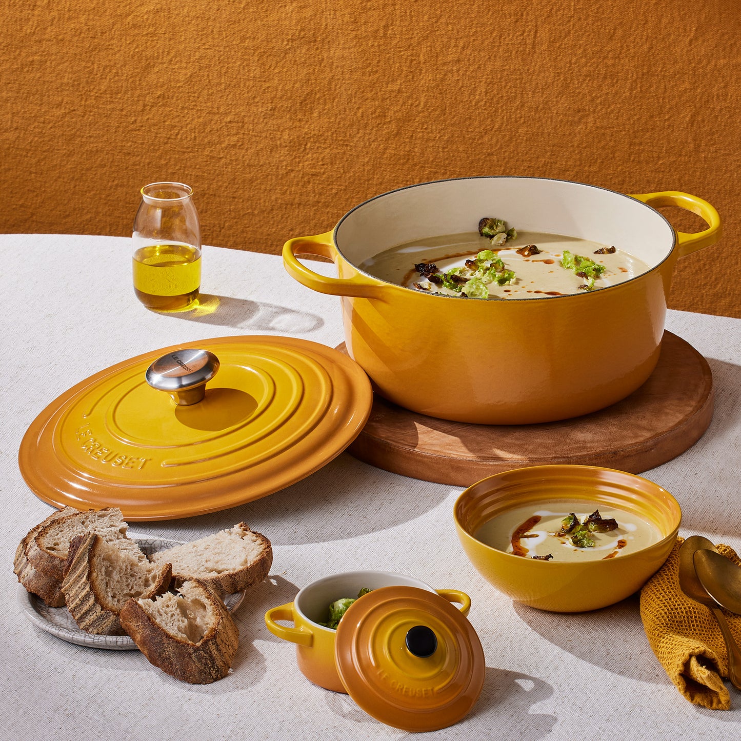 Le Creuset Signature Cast Iron Round Casserole 28cm Nectar