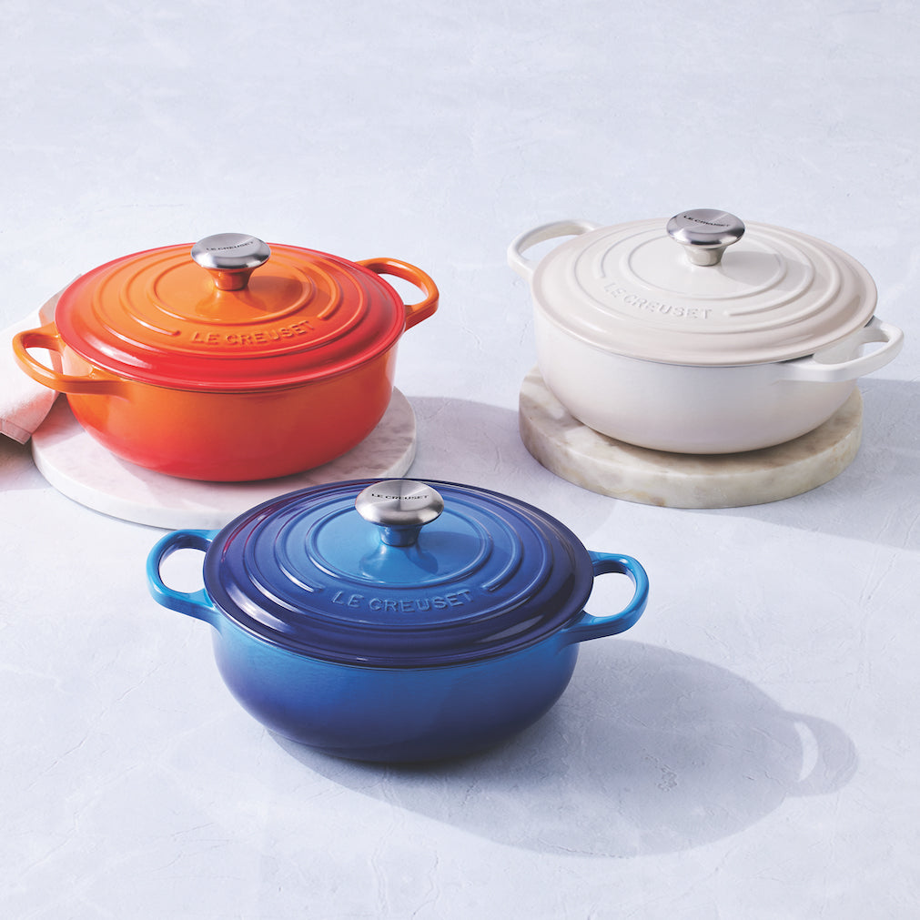 Le Creuset 24cm Cast Iron Round Sauteuse - Meringue