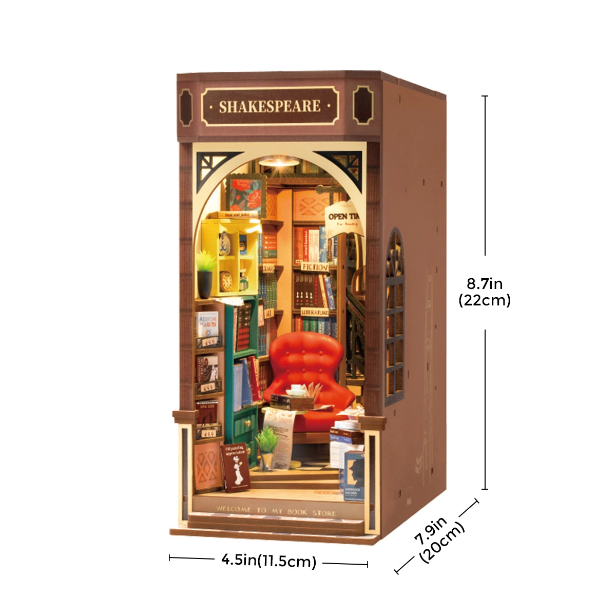 Rolife Book Nook Shelf Insert - Bookstore