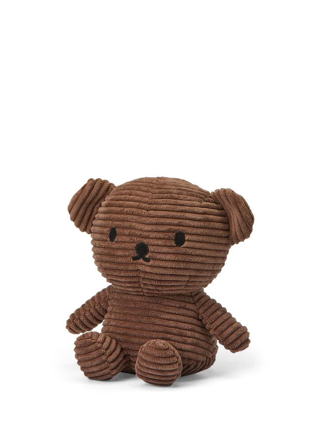Boris Bear Corduroy Brown 17cm - Brown