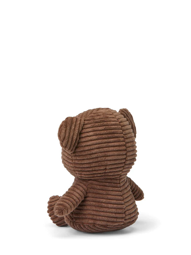 Boris Bear Corduroy Brown 17cm - Brown