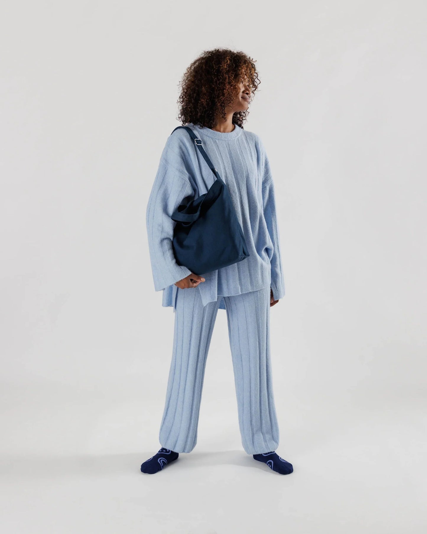 BAGGU Horizontal Zip Duck Bag - Navy