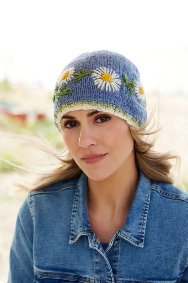 Pachamama Daisy Chain Beanie Jacaranda