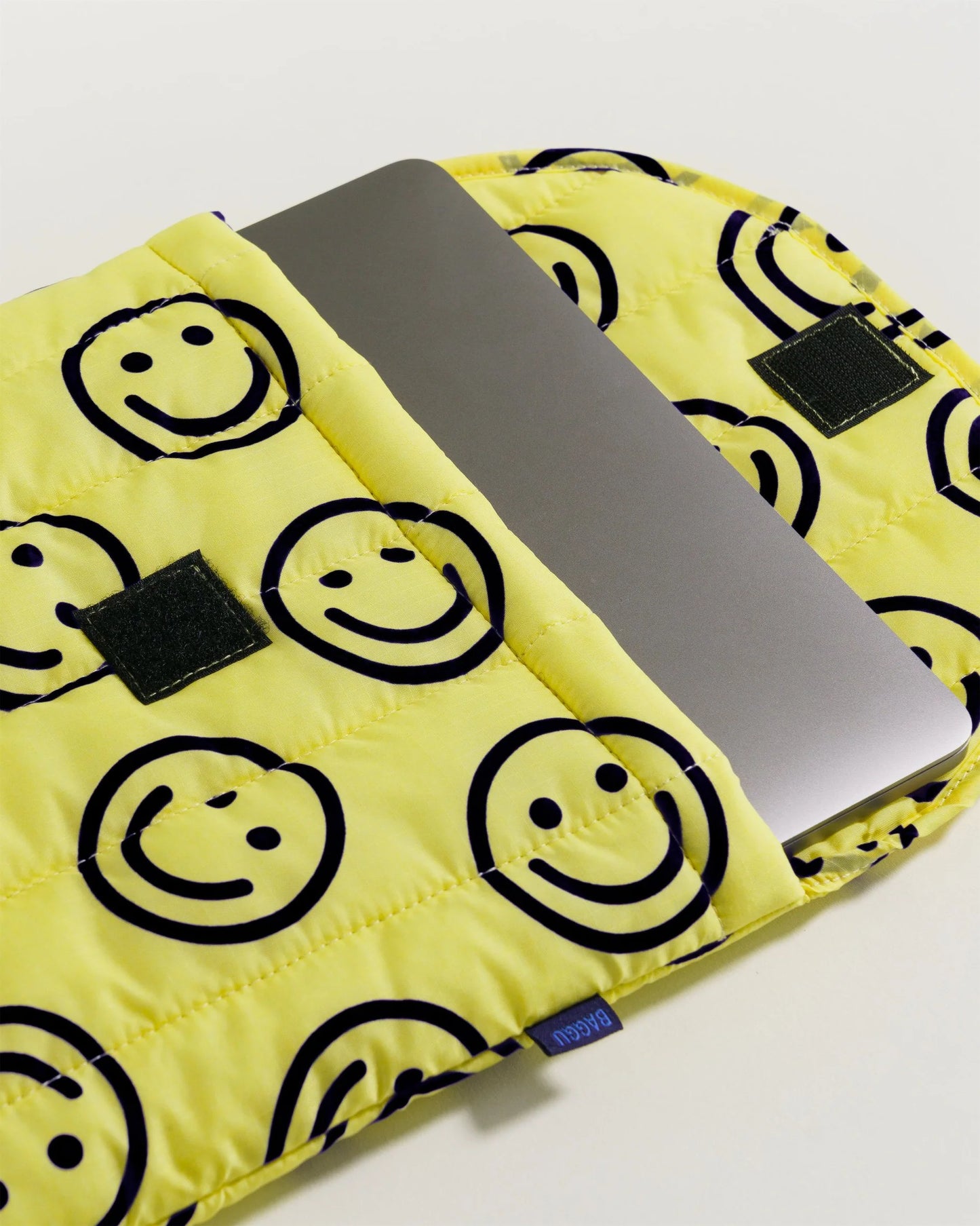 BAGGU Puffy Laptop Sleeve 16" - Yellow Happy