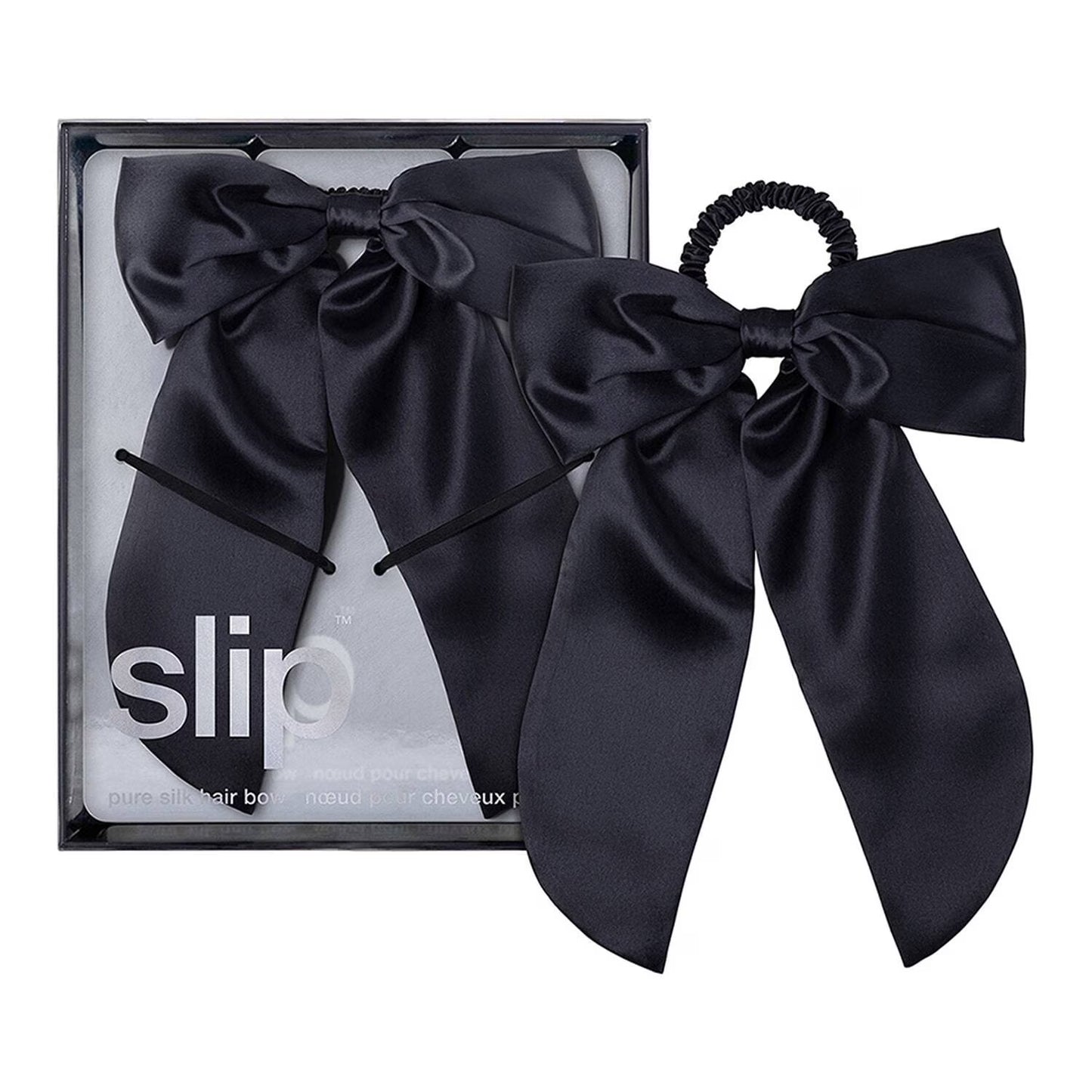Slip Hair Bow - Black