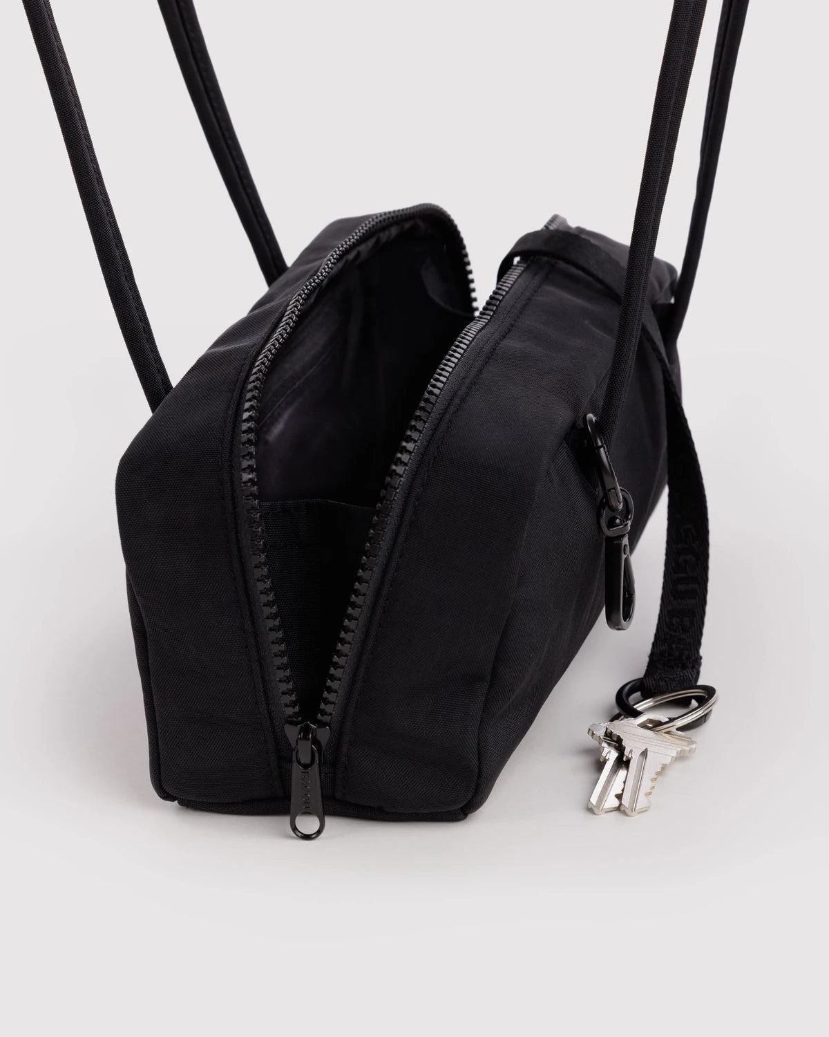 BAGGU Small Nylon Bowler Bag - Black