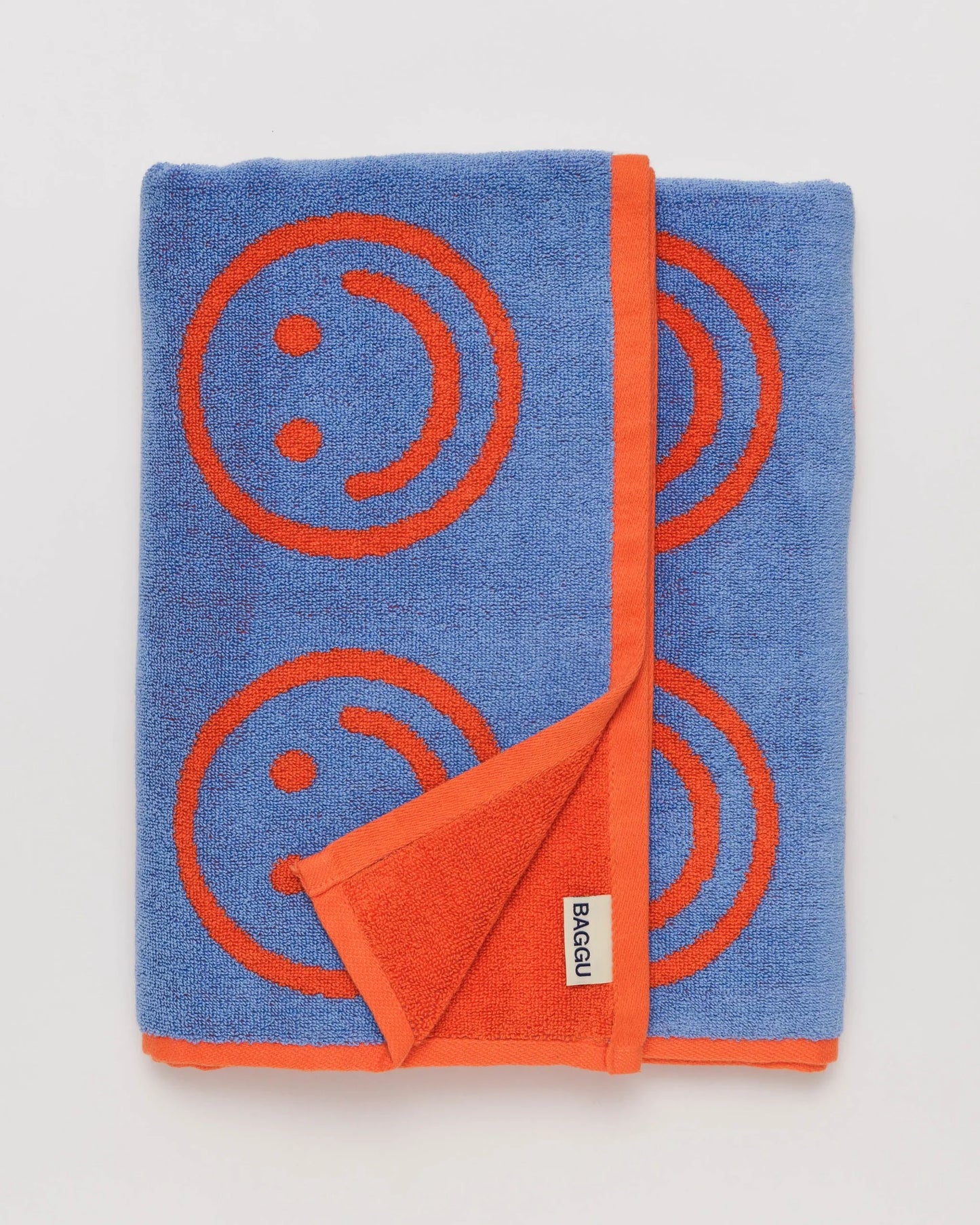BAGGU Bath Towel - Warm Red Happy