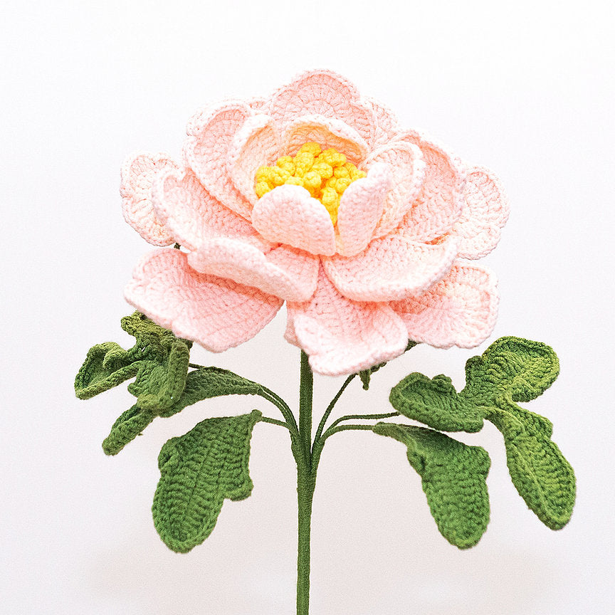 handmade crochet flower - queen peony 