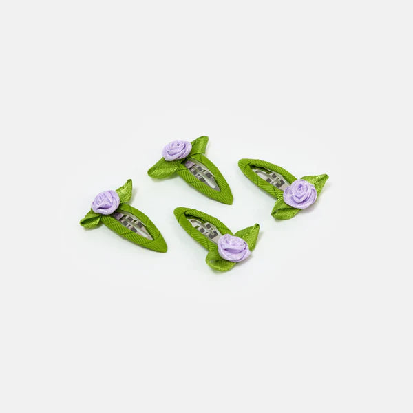 Chunks Rosette Snap Clip in Lilac