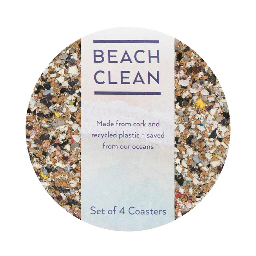 Liga Beach Clean Round Coasters Set of 4