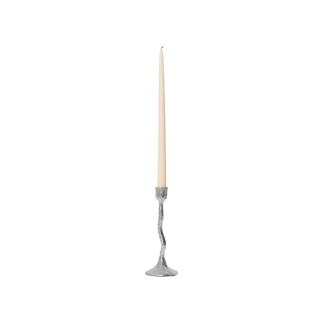 Broste Copenhagen Amy Medium Silver Finish Candle Holder