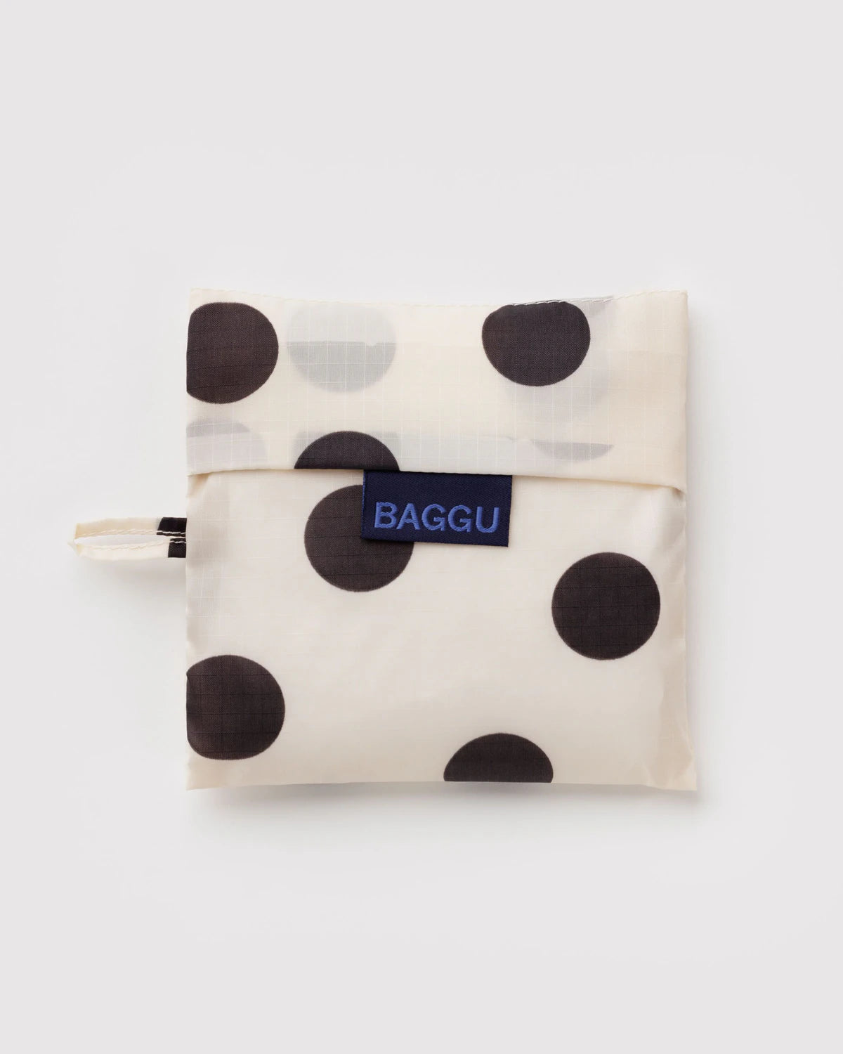BAGGU Standard Reusable Bag - Cream and Black Polka Dot