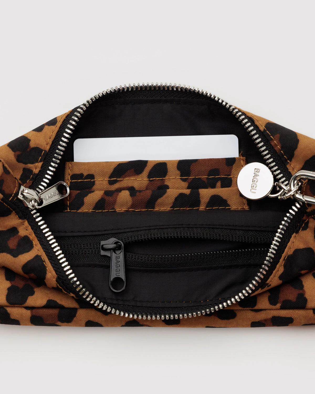 BAGGU Nylon Pochette Bag - Leopard