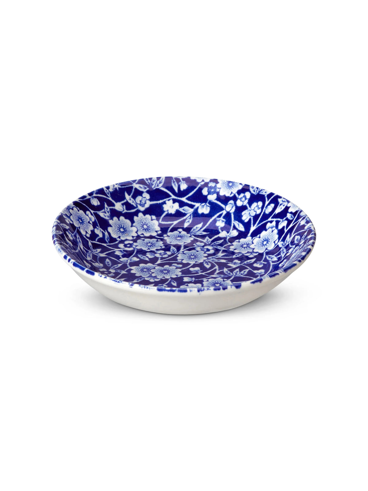 Burleigh Blue and White Calico Butter Pat Dish