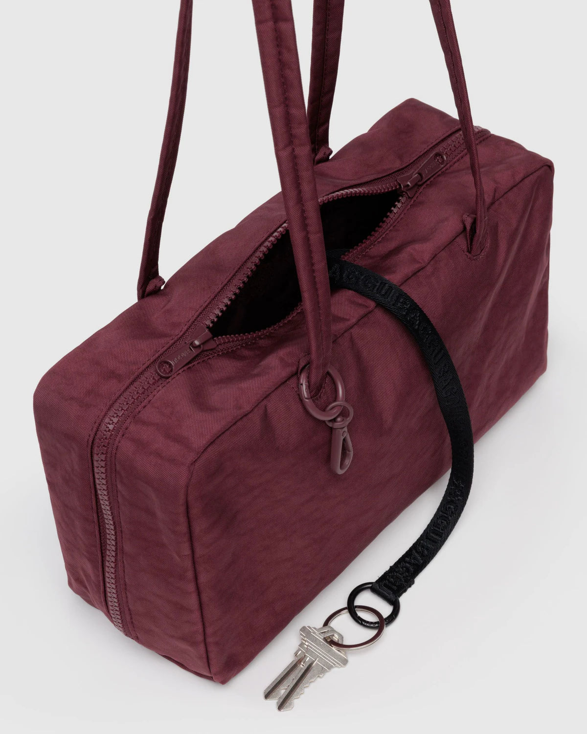 BAGGU Medium Nylon Bowler Bag - Mahogany