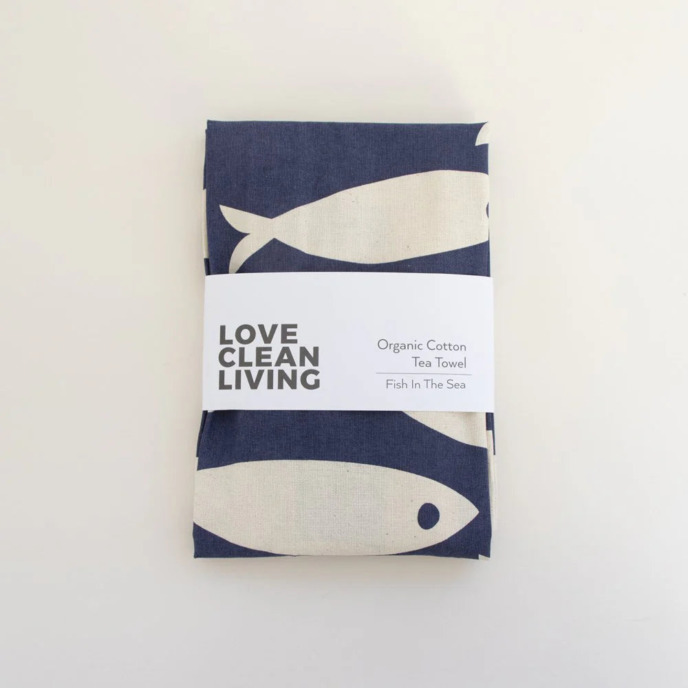 Liga Organic Tea Towel in Fish