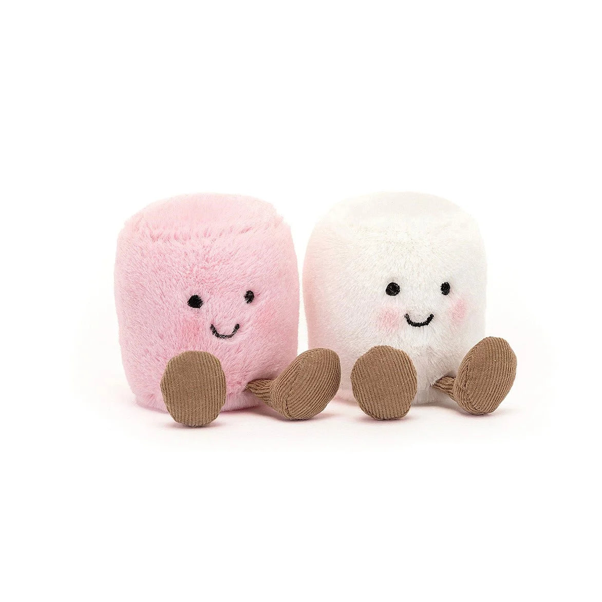 pink and white marshmallows soft toy