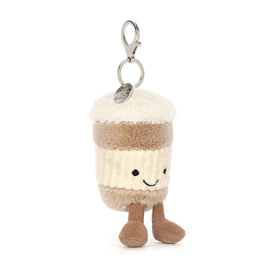 jellycat amuesable coffee to go bag charm 