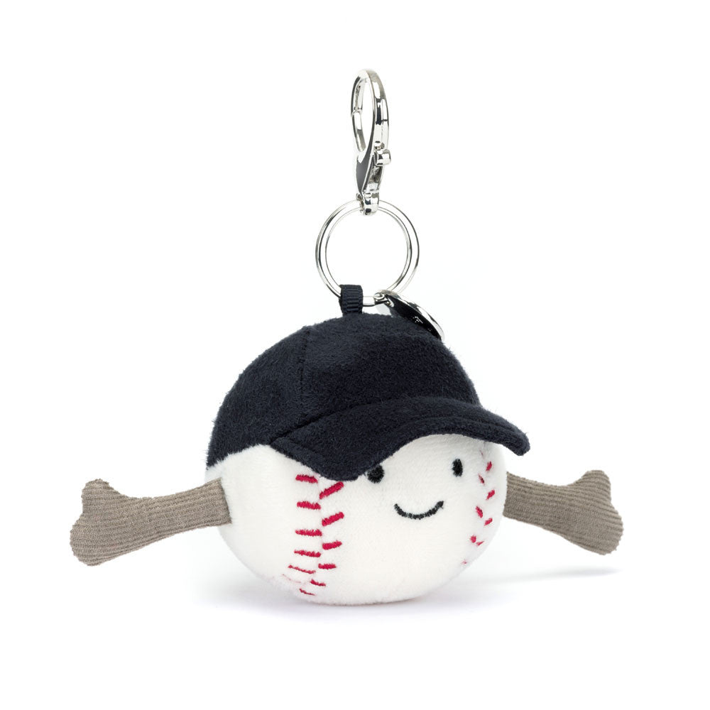 soft toy baseball bag charm