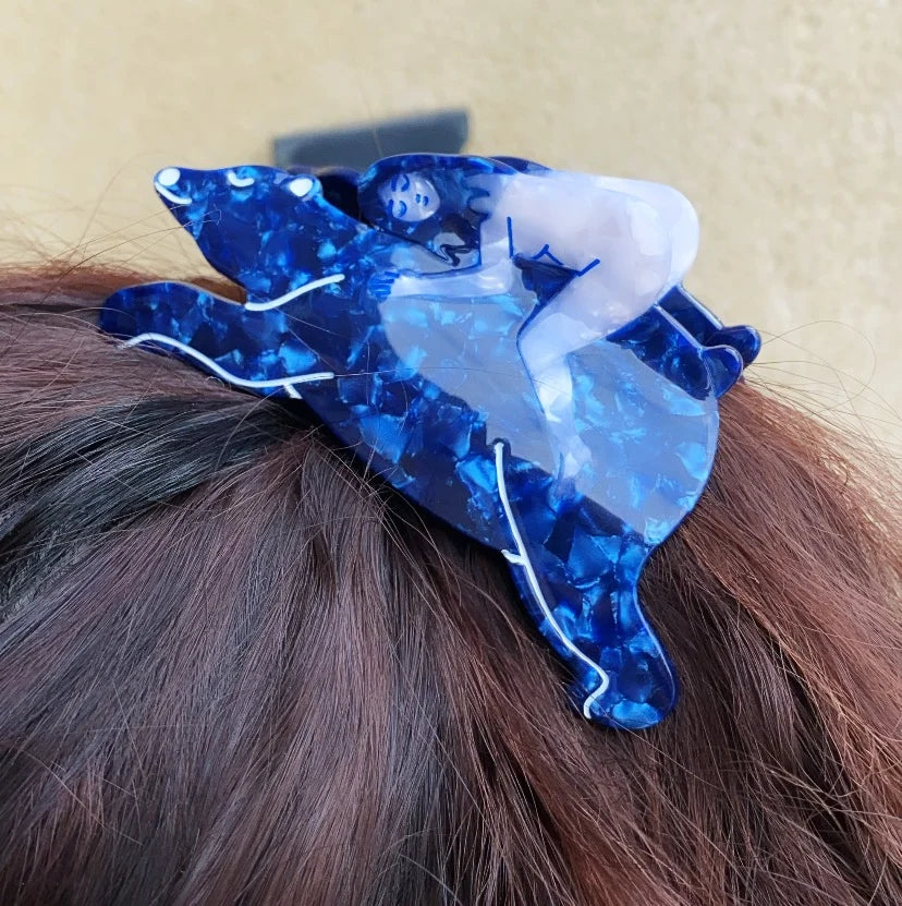 Lisa Junius Girl and Bear Hair Clip