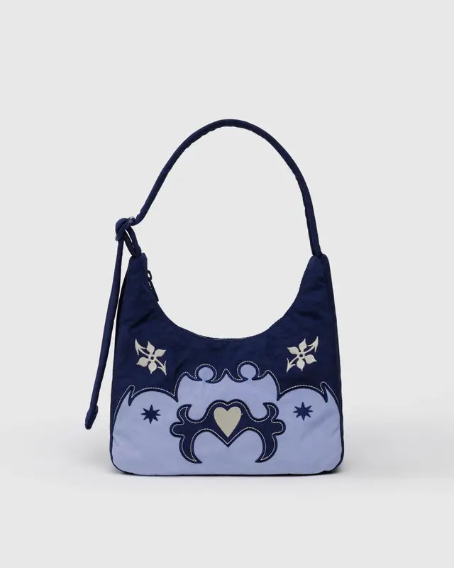 BAGGU Mini Nylon Shoulder Bag Western Applique