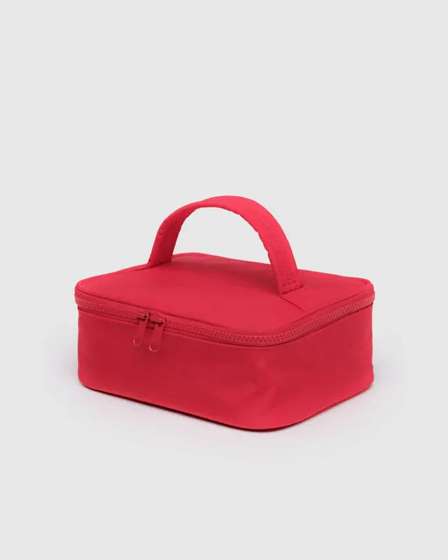 BAGGU Small Cosmetics Case in Candy Apple Red
