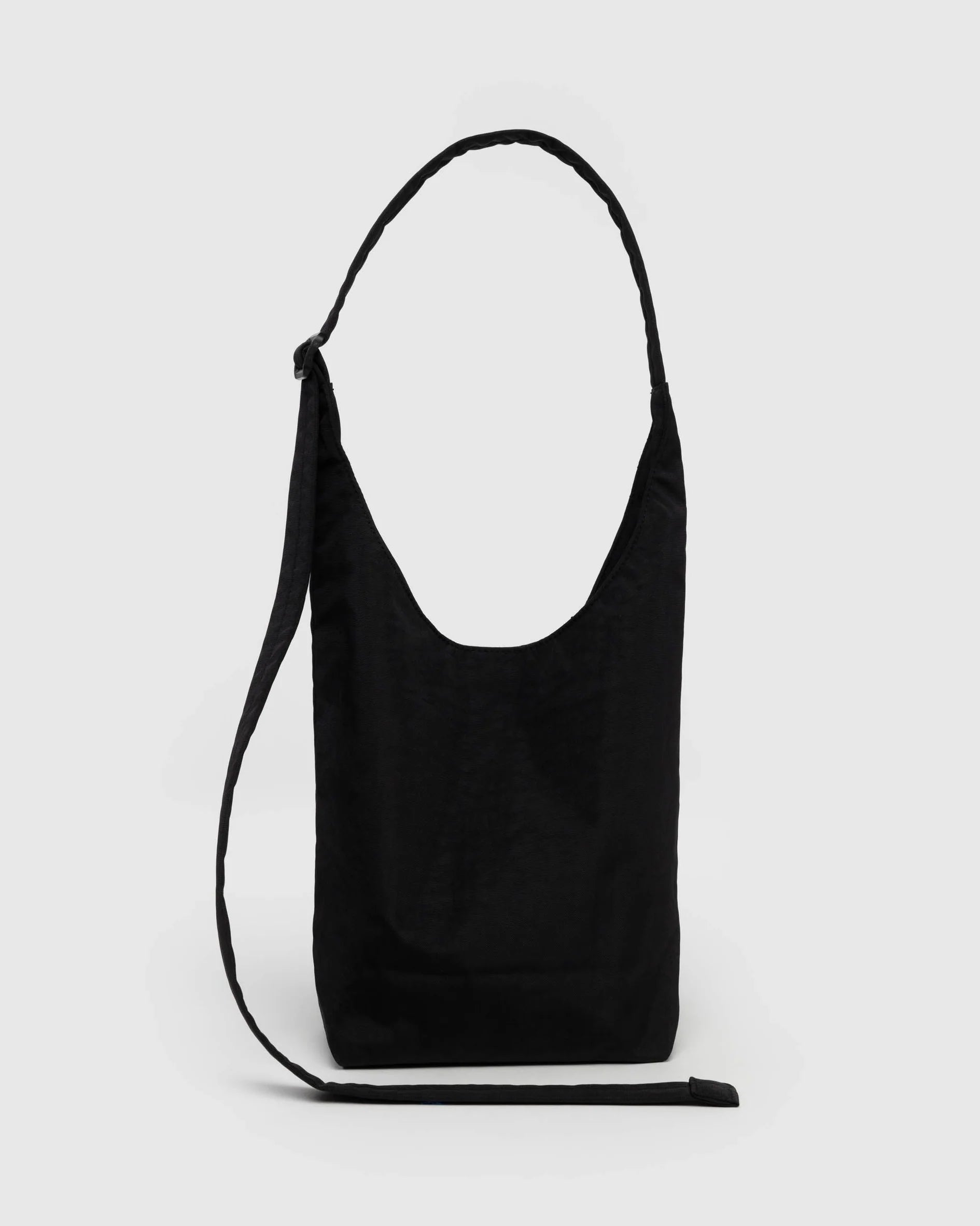 BAGGU Small Nylon Sling Bag Black Papyrus