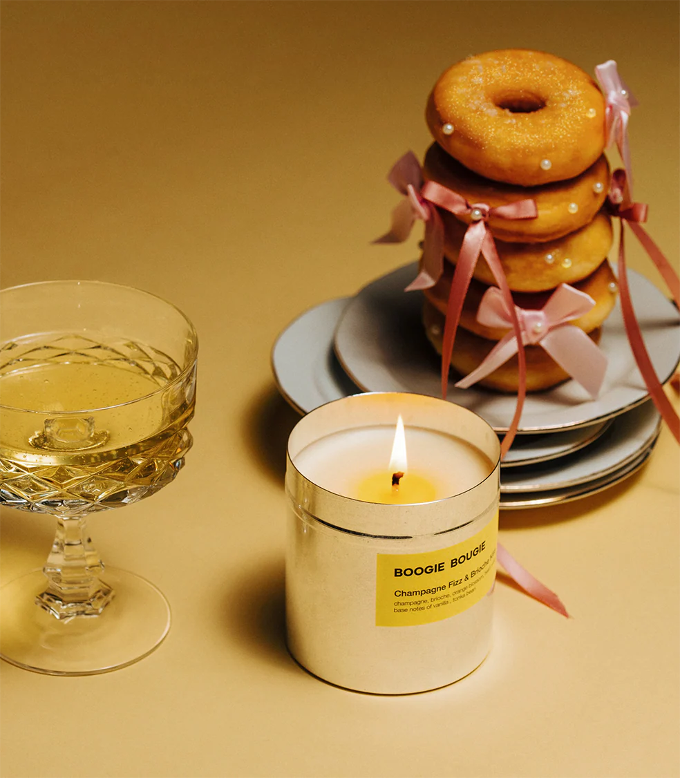Boogie Bougie Champagne Fizz & Brioche Kiss Candle