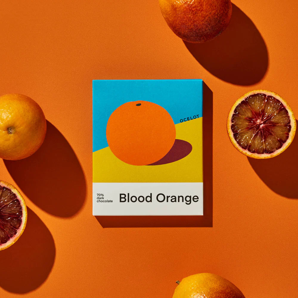 Ocelot Blood Orange - Organic 70% Dark Chocolate Bar