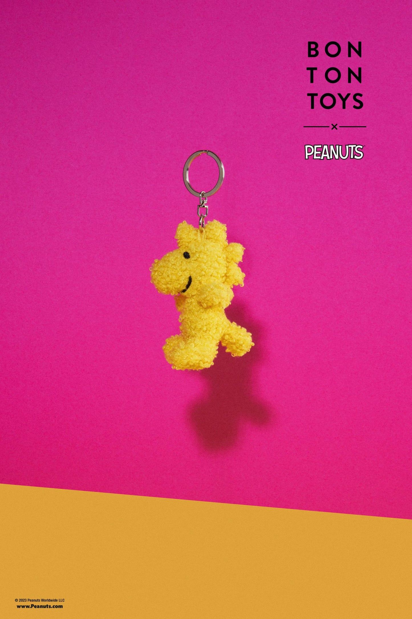 Woodstock ECO Tiny Teddy Yellow Keyring