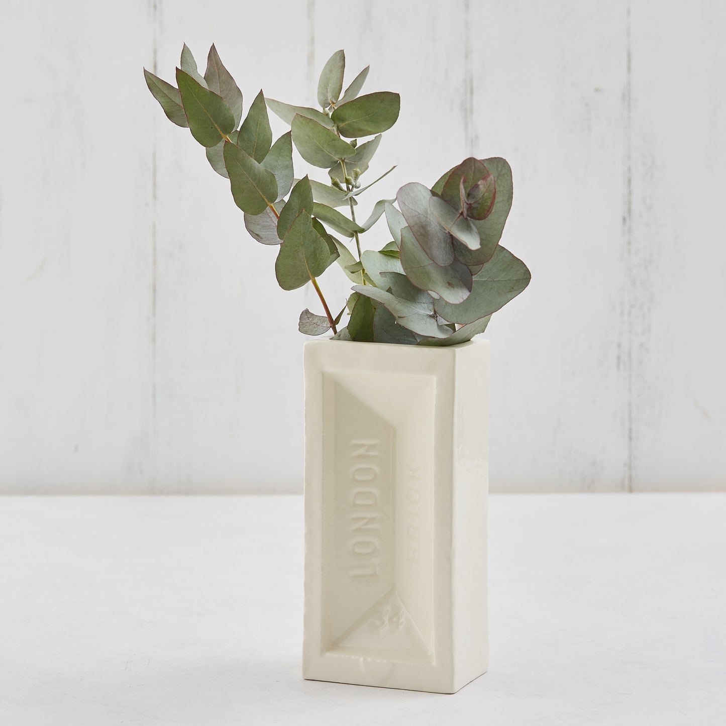 London Brick Vase - White