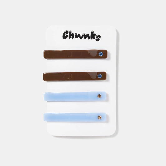CHUNKS Slides in Chocolate & Periwinkle