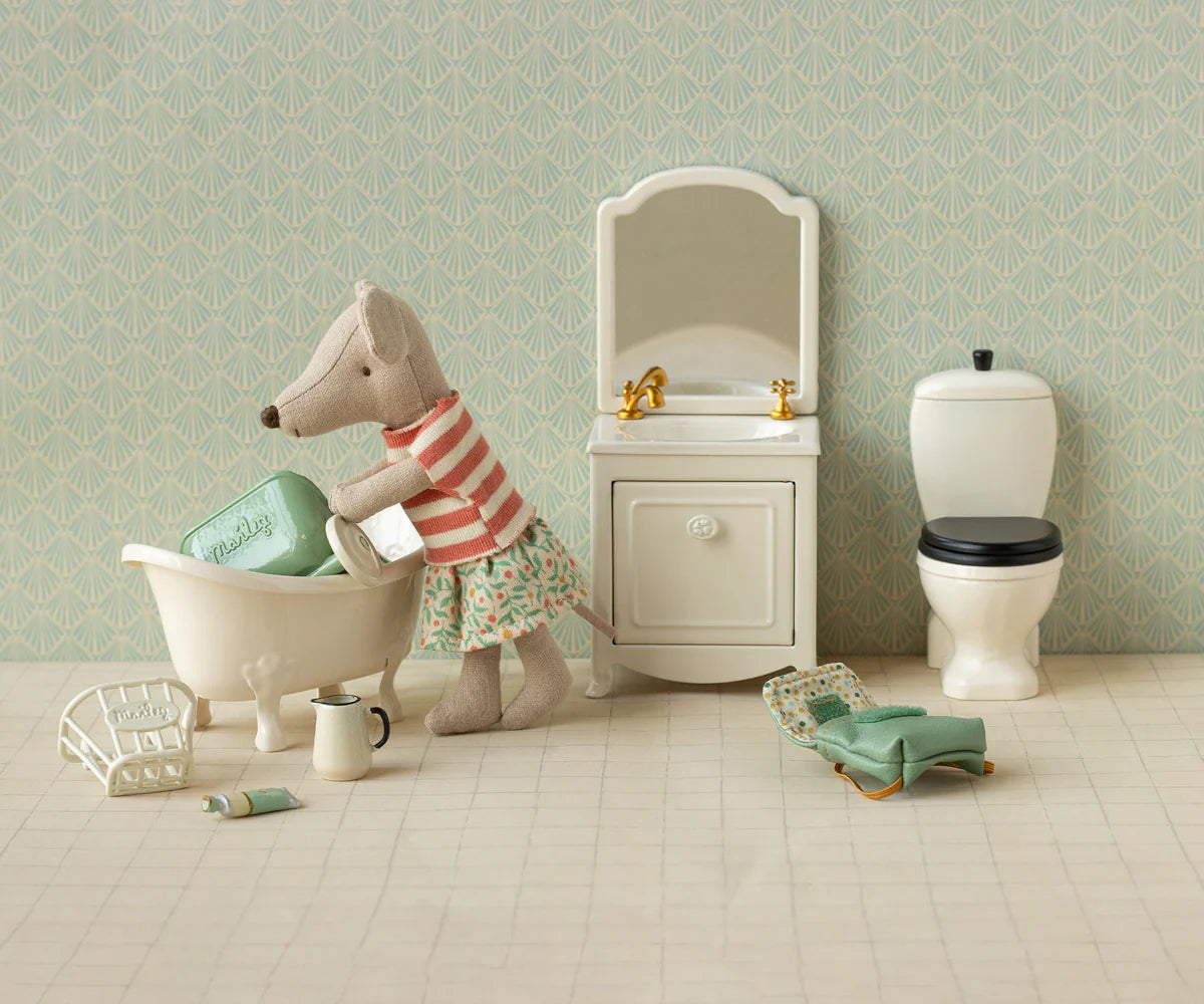 Maileg Clothes and Bag - Big Sister Mouse/Green