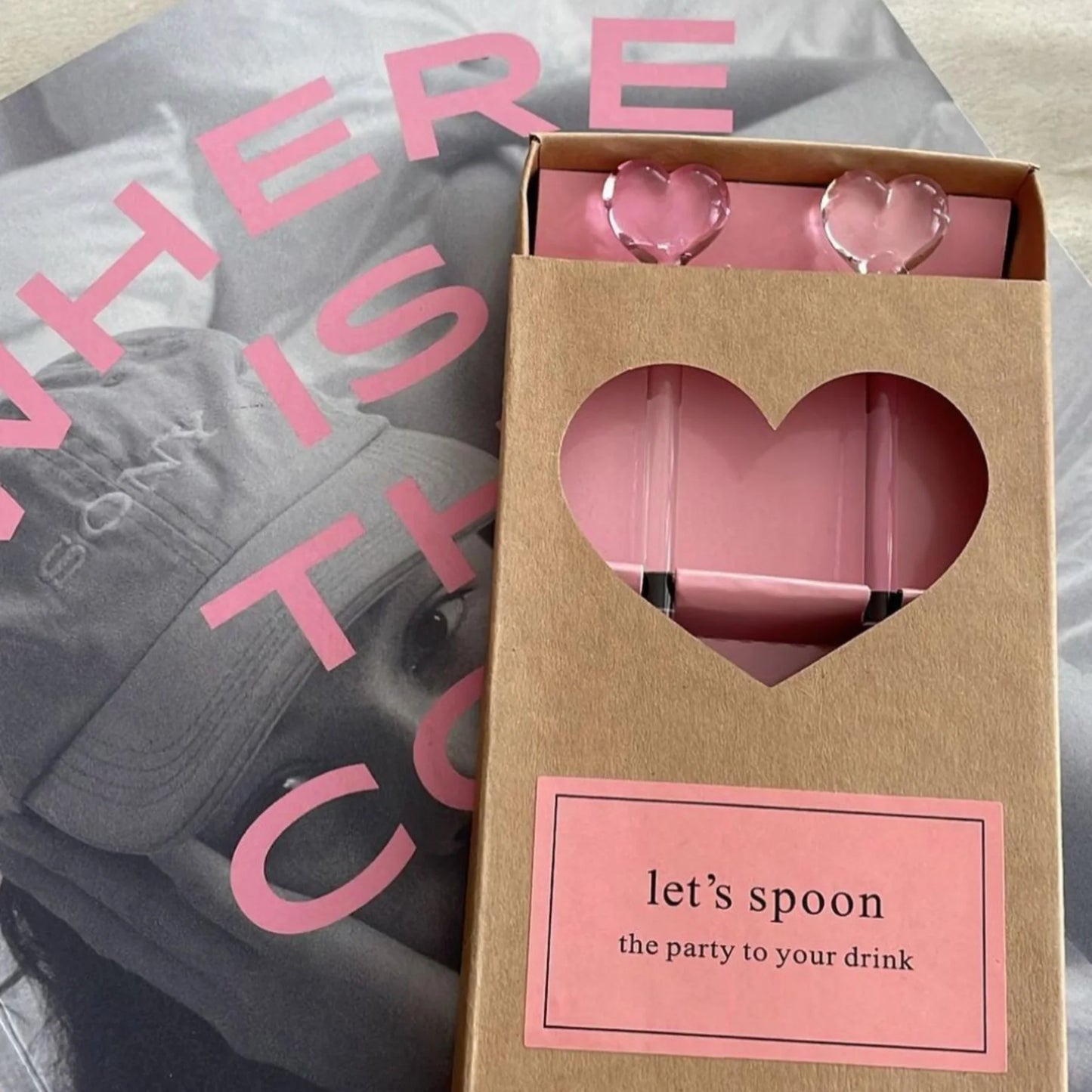Lepelclub Set of Two Heart Spoons