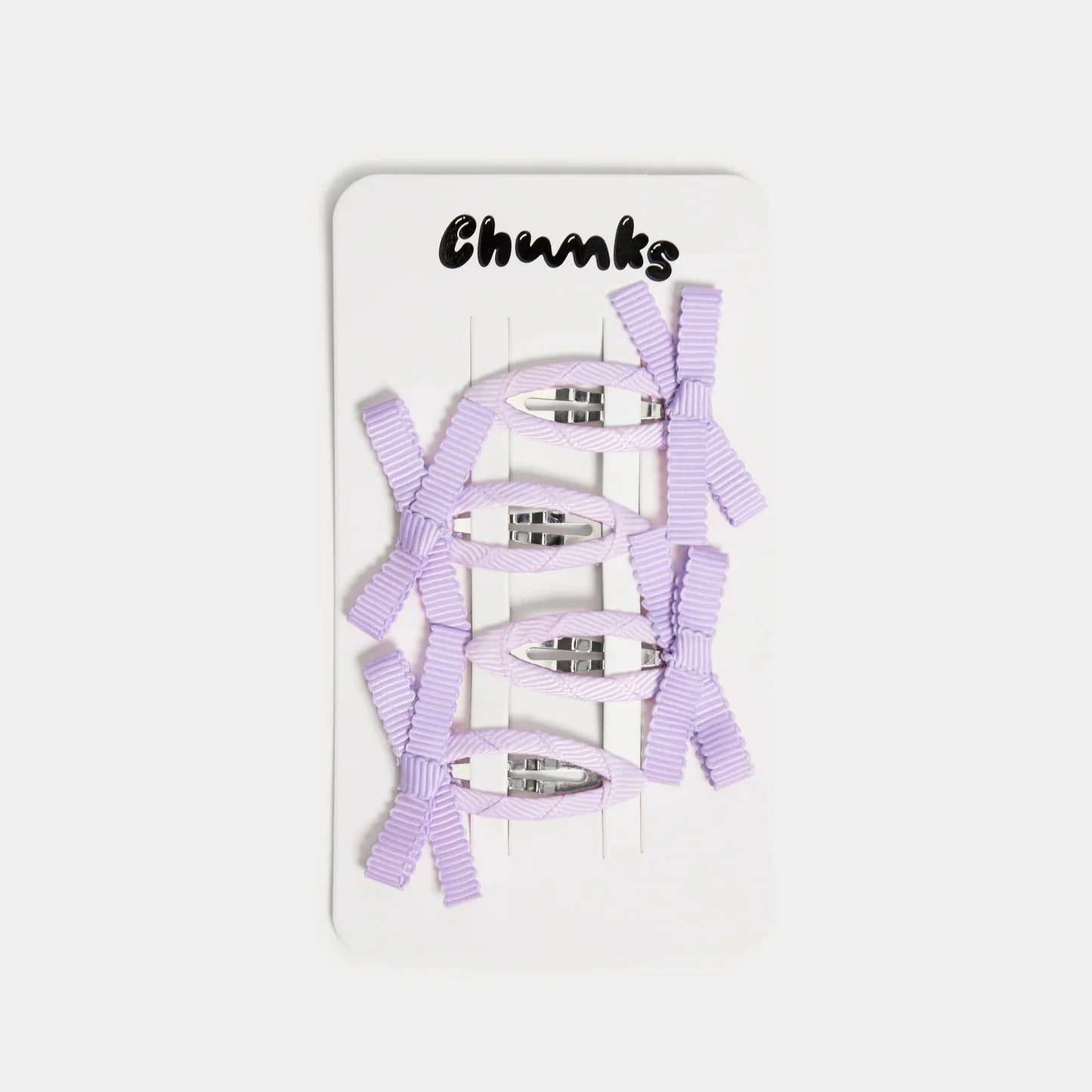 Chunks Bow Snap Clip in Lilac