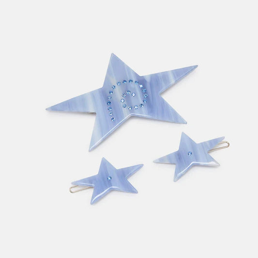 Chunks Denim Blue colour Clips Pack in Stars
