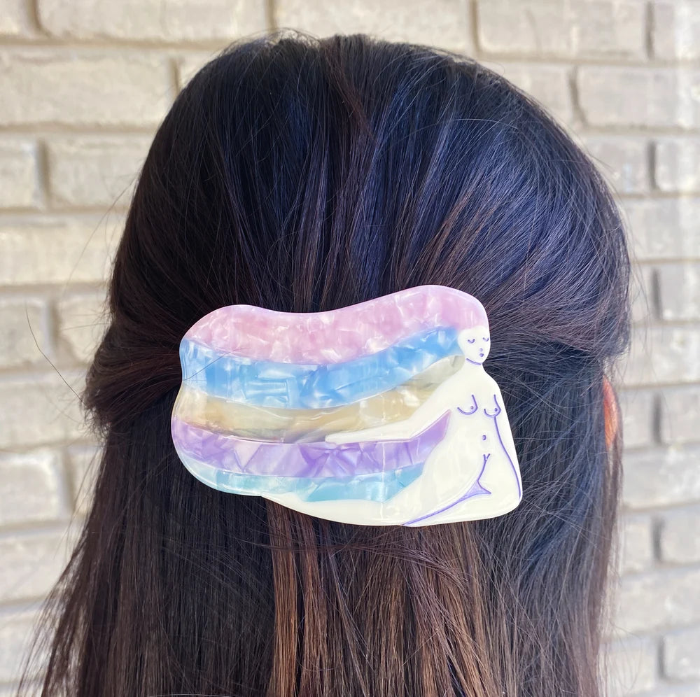 Lisa Junius Rainbow Girl Barrette