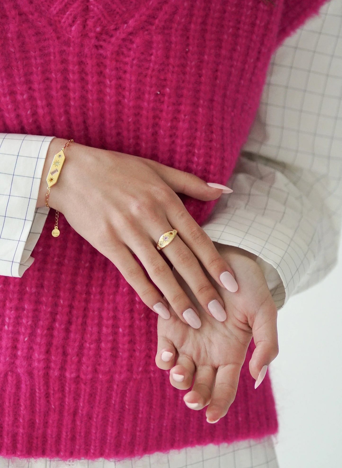 Kaleidoscope Disco Ring in Silver