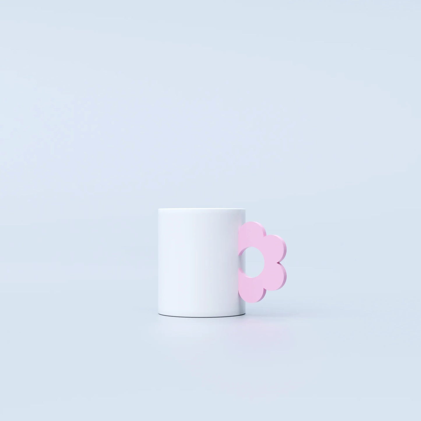 Fluid Market Ceramic Flower Mug - Pink